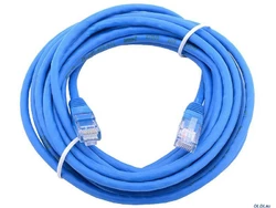 Сетевой кабель JXD 2 метров UTP 4, литой patch cord синий
