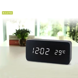 Часы-Будильник VST-862-1-White с температурой и подсветкой
