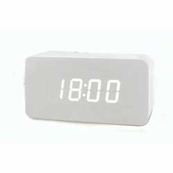 Часы-Будильник VST-863-2-White с температурой и подсветкой