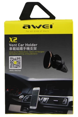 Магнитный держатель для телефона в автомобиль AWEI X2
