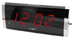 Электронный будильник VST-730 в розетку 220V "Красное свечение"