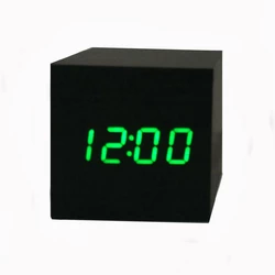 Часы-Будильник VST-869-1-Green с температурой и подсветкой