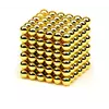 Игрушка-конструктор головоломка Неокуб Neocube 216 магнитных (Золотой)