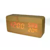 Часы-Будильник VST-862S-3-Red с температурой и подсветкой