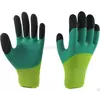 Перчатки Рабочие Нейлоновые стретч с ПВХ покрытием 300#(Зеленые) в упаковке 12 пар
