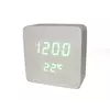 Часы-Будильник VST-872-2-Green с температурой и подсветкой