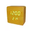 Часы-Будильник VST-872-3-Green с температурой и подсветкой