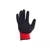 Перчатки Рабочие Нейлоновые стретч с ПВХ покрытием Size - 10 (черно - красные) в упаковке 12 пар