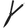 Нож бабочка черный бамбук E28