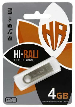 USB флеш Hi-Rali 4GB/ HI-4GBSH (Гарантия 3года)