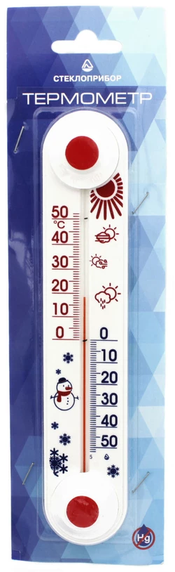 Термометр оконный ТБ-3-М1 исп. 11 «Стеклоприбор» "Снеговик"