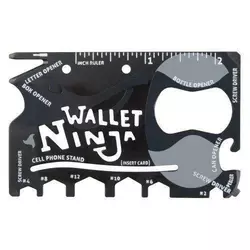 Мультитул кредитка нож Ninja Wallet 18 в 1