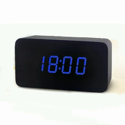 Часы-Будильник VST-863-1-Blue с температурой и подсветкой