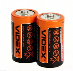 Батарейка солевая Videx R20P(D)
