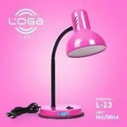 Настольная лампа Loga Light "Украина" (от 25W - 60W) МАЛИНА