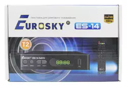 ТВ-ресивер тюнер Eurosky ES-14 / DVB-T 2 (Гарантия 1год)