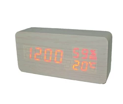 Часы-Будильник VST-862S-2-Red с температурой и подсветкой
