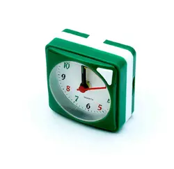 Часы будильник 6621-1/ 5.5*5.5*2.2/ 1R6/ Зеленый