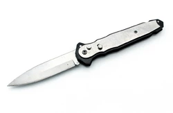 Нож выкидной " Черный + Серебристый" 520