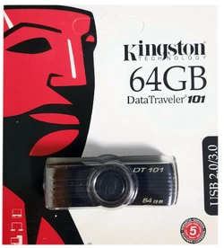 USB флеш King DT101 64Gb Black (DT101 G2) (Гарантия 3года)