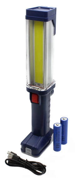 Лампа переносная светодиодная WD356//2X18650/microUSAB/700 Luman/COB LED/