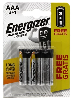 Батарейка Energizer R3/AAA Alkaline / блистр 4шт