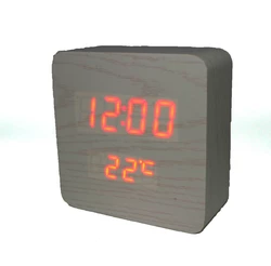 Часы-Будильник VST-872-2-Red с температурой и подсветкой