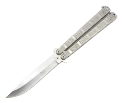 Нож бабочка Benchmade A814 "Серебристый Асфальт"