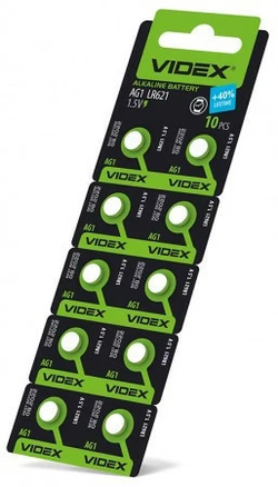 Батарейки-Таблетки Videx AG1/LR621/