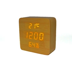 Часы-Будильник VST-872S-2-Red с температурой и подсветкой