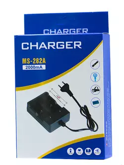 Зарядное устройство аккумулятора MS-282A / 2000mA / 18650/26650/14500/16340/ 7862