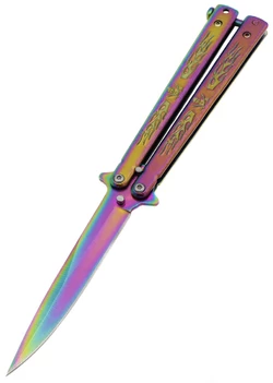 Нож бабочка Pirat gradient A128