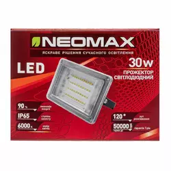 Прожектор LED Neomax 30W LED IP65 6000K (14см*10см)