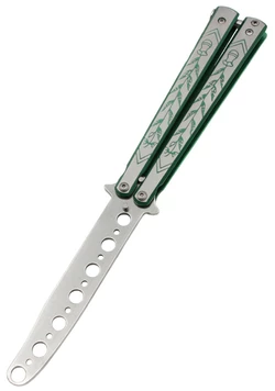 Нож бабочка Тренировочная зеленая K131