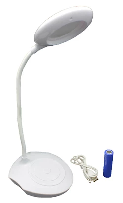 Настольная лампа JL-816A на 18650 аккумуляторе или microUSB(сенсорный выключатель)