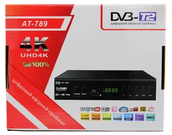 Цифровой Тюнер Т2 DV3 - T2 IPTV YouTube WiFi 4k(1080) Full HD AT-789