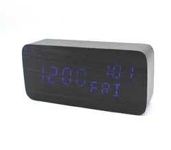 Часы-Будильник VST-862W-1-Blue с температурой и подсветкой