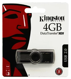 USB флеш King DT101 4Gb Red (DT101 G2) (Гарантия 3года)