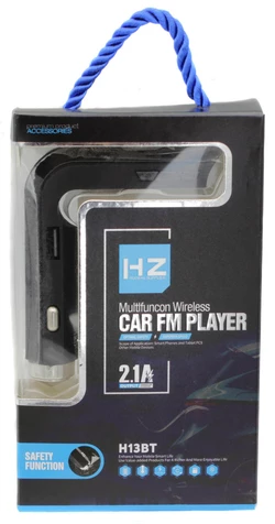 FM Модулятор для Авто HZ H13BT, Bluetooth, MP3, USB, AUX
