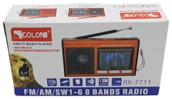 Радиоприёмник Golon RX-7711аккумуляторный, USB/SD проигрыватель