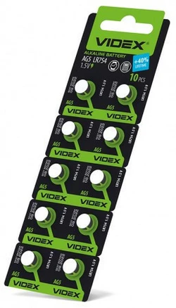 Батарейки-Таблетки Videx AG5/LR754/