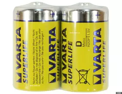 Батарейка Varta R20 Superlife