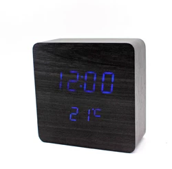 Часы-Будильник VST-872-1-Blue с температурой и подсветкой