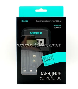 Зарядное устройство для аккумуляторов Videx ND400 на 4 AA/AAA R3/R6 1.2V