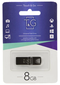 USB флеш T&G 8GB/ TG117BK-8GBBK (Гарантия 3года)