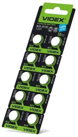 Батарейки-Таблетки Videx AG10/LR1130/