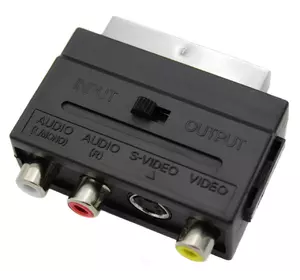 Адаптер SCART RCA S-Video (двусторонний) переходник рца с-видео композит