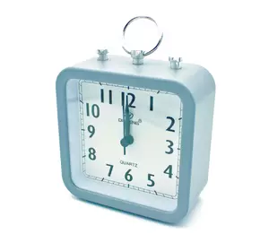 Часы-будильник OS-002 10*13.5*4.5 Серые
