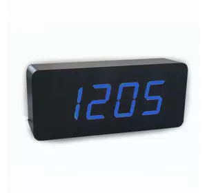 Часы-Будильник VST-862-1-Blue с температурой и подсветкой