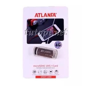 Флешка Atlanfa с цепочкой 4GB AT-U1. Гарантия 1 год